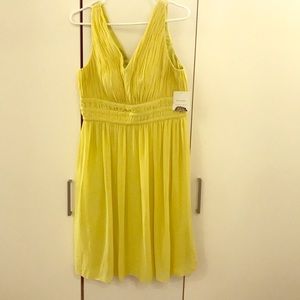 Yellow Donna Morgan dress $30